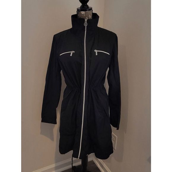 Michael Kors Women’s Packable Full Zip Outerwear Rain Jacket - Picture 1 of 8